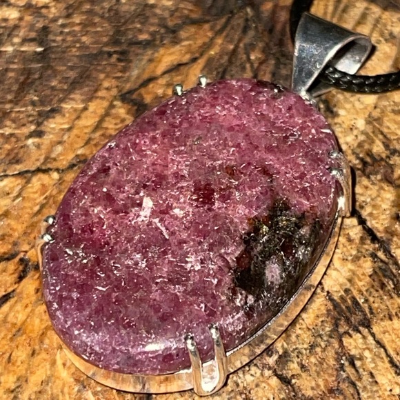 “The Stone of Love” Rhodonite Pendant 2” - Picture 9 of 13